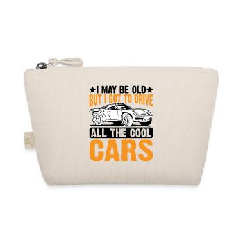 I May Be Old But I Got To Drive All The Cool Cars3 - Organic Pouch - nature - Front