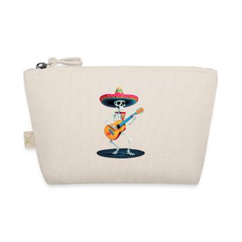Mexikanischer Mariachi Skelett Gitarrenmusik - Bio-Täschchen - Natur - Vorne