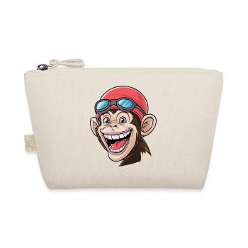 Mad Monkey schwimmt gerne - Bio-Täschchen - Natur - Vorne