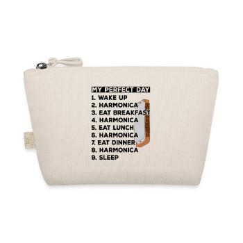 My Perfect Day Harmonica Player Harmonica - Organic Pouch - nature - Front