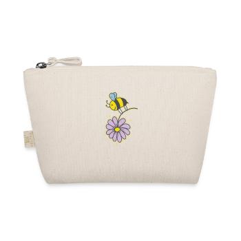 Bee with Flower Animals Nature Beekeeper - Organic Pouch - nature - Front