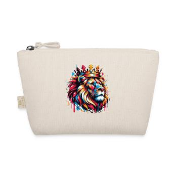 Colorful King Lion Graffiti Street Art Style - Organic Pouch - nature - Front