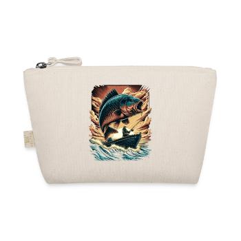 Vintage Sunset Carp Angler Adventure - Organic Pouch - nature - Front