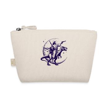 Jesus Dinosaur Shirt Funny ShirtsCowboy Dinosaur - Organic Pouch - nature - Front