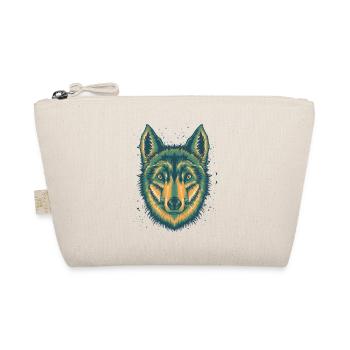 T-Shirt loup Cool Vintage loups verts chien canin - Trousse biologique - nature - Devant