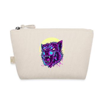 Angry Wolf T-Shirt Vintage rétro loups chien canin - Trousse biologique - nature - Devant