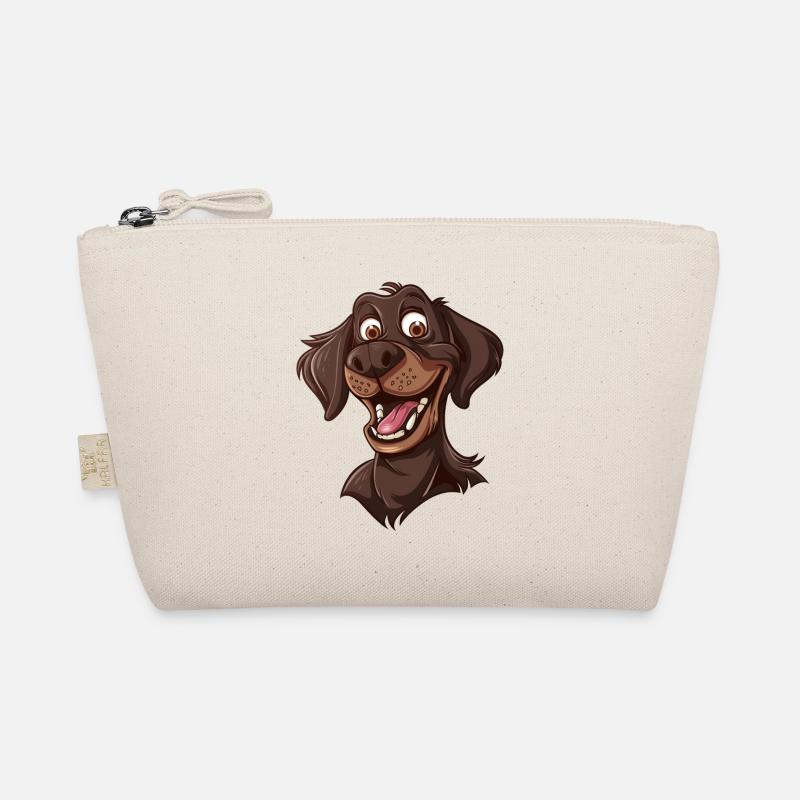 Poodle Pointer | Cartoon Artwork Organic Pouch