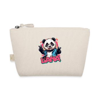 LANA - Beau nom de fille avec Cool Panda - Trousse biologique - nature - Devant