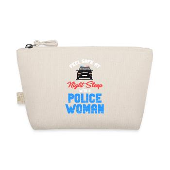 Feel safe, sleep with you at night - Organic Pouch - nature - Front