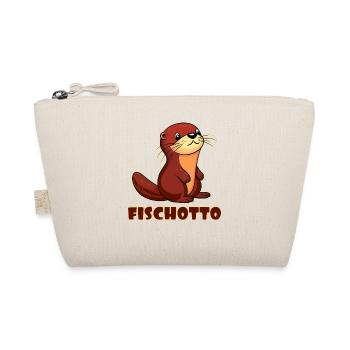 Otto Name, Fischotto Outfit for Name Day with Name - Organic Pouch - nature - Front