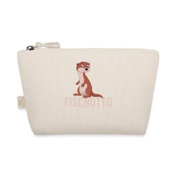 Otto Name, Fischotto Outfit for Name Day with Name - Organic Pouch - nature - Front