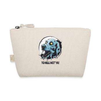 Zombie Hell Dog To hell with you - Organic Pouch - nature - Front