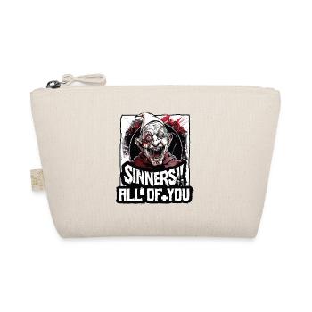 Crazy Religious Man: Sinners, All of You - Organic Pouch - nature - Front