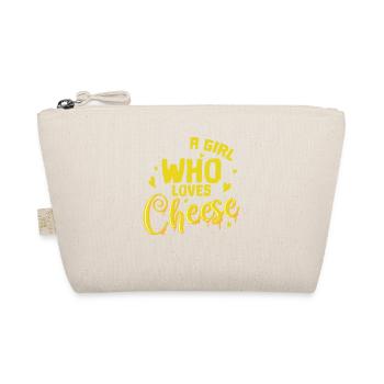 Käse A Girl Who Loves Cheese - Bio-Täschchen - Natur - Vorne