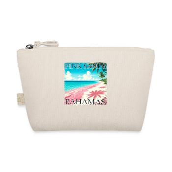 Bahamas Pink Sands Grunge Look - Bio-Täschchen - Natur - Vorne