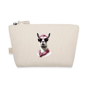 Llama Loving Mom Funny Mom Design - Organic Pouch - nature - Front