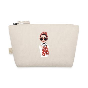 Iconic Woman Stylish Mom Funny Mom - Organic Pouch - nature - Front