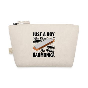 Just A Boy Who Likes To Play Harmonica - Bio-Täschchen - Natur - Vorne