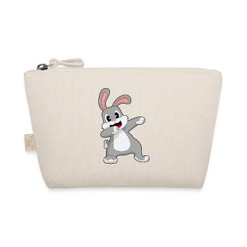 Bunny Hip Hop Dance - Organic Pouch - nature - Front