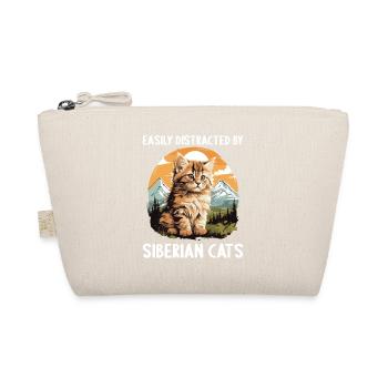 Siberian Cat Sibirische Katze - Organic Pouch - nature - Front
