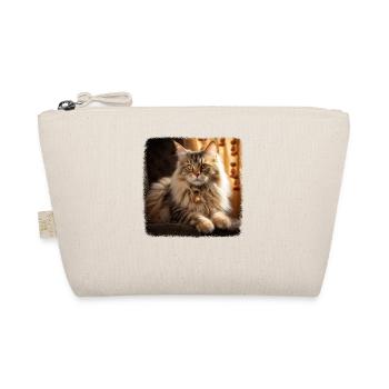 Siberian Cat Sibirische Katze - Organic Pouch - nature - Front