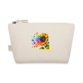 Dog Mom Mother's Day Rainbow Sunflower Wau - Organic Pouch - nature - Front