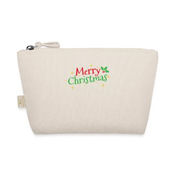 Merry Christmas Weihnachten - Organic Pouch - nature - Front