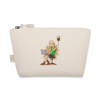 Un nerd buvant du café tout en hachant s’accroche au café - Trousse biologique - nature - Devant
