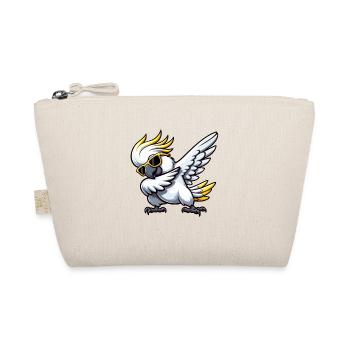 Cute Cartoon Comic Cockatoo Dabbing - Organic Pouch - nature - Front