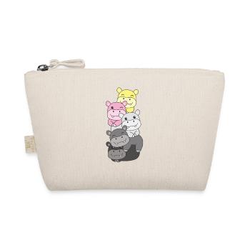 queerplatonic drapeau fierté lgbtq hippopotame mignon - Trousse biologique - nature - Devant