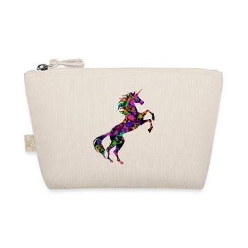 Unicorn Paint Pattern Symbol T-Shirt Spray Paint - Organic Pouch - nature - Front