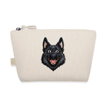 Schipperke | Cartoon Artwork - Organic Pouch - nature - Front