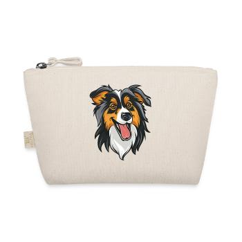 Shetland Sheepdog (Sheltie) | Cartoon Artwork - Bio-Täschchen - Natur - Vorne