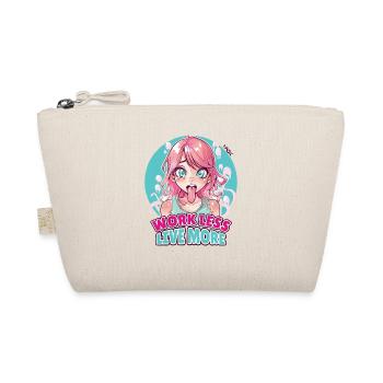 Work less, live more - Organic Pouch - nature - Front