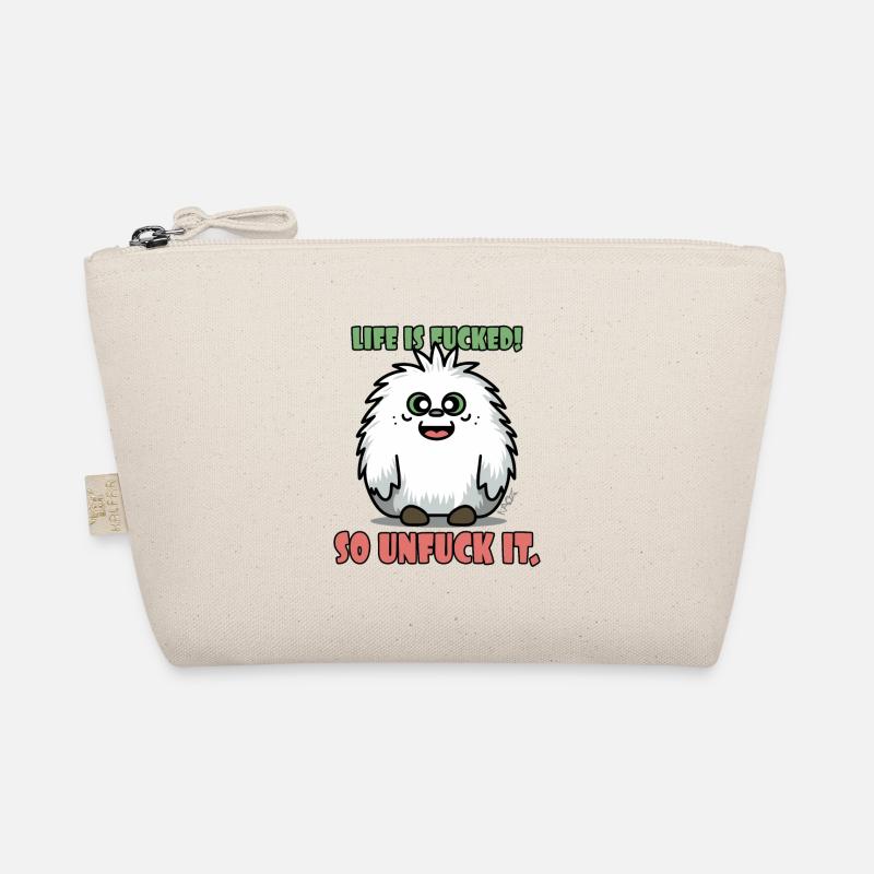 Cute Baby Yeti: Life Is Crazy Organic Pouch