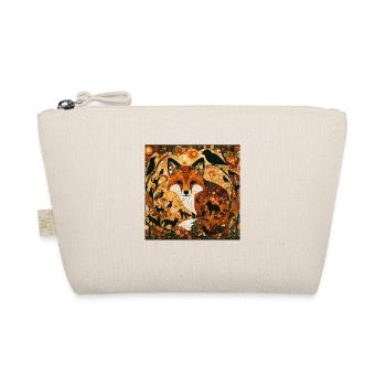 Fox foxes painting Klimt forest animal - Organic Pouch - nature - Front