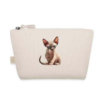 Sphynx Kitten Sphynx Cat - Organic Pouch - nature - Front