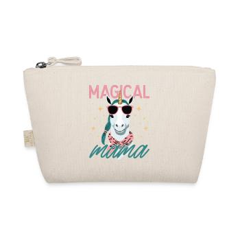 Magical Mom Stylish Unicorn Wife Funny Mom - Organic Pouch - nature - Front