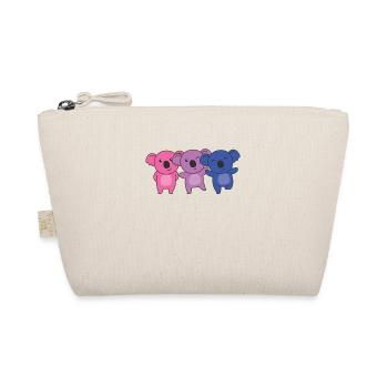 Bi Flag Pride LGBTQ süßer Koala - Bio-Täschchen - Natur - Vorne