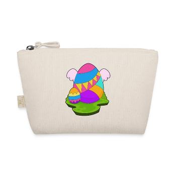 Easter Easter Eggs Angel Wings - Organic Pouch - nature - Front