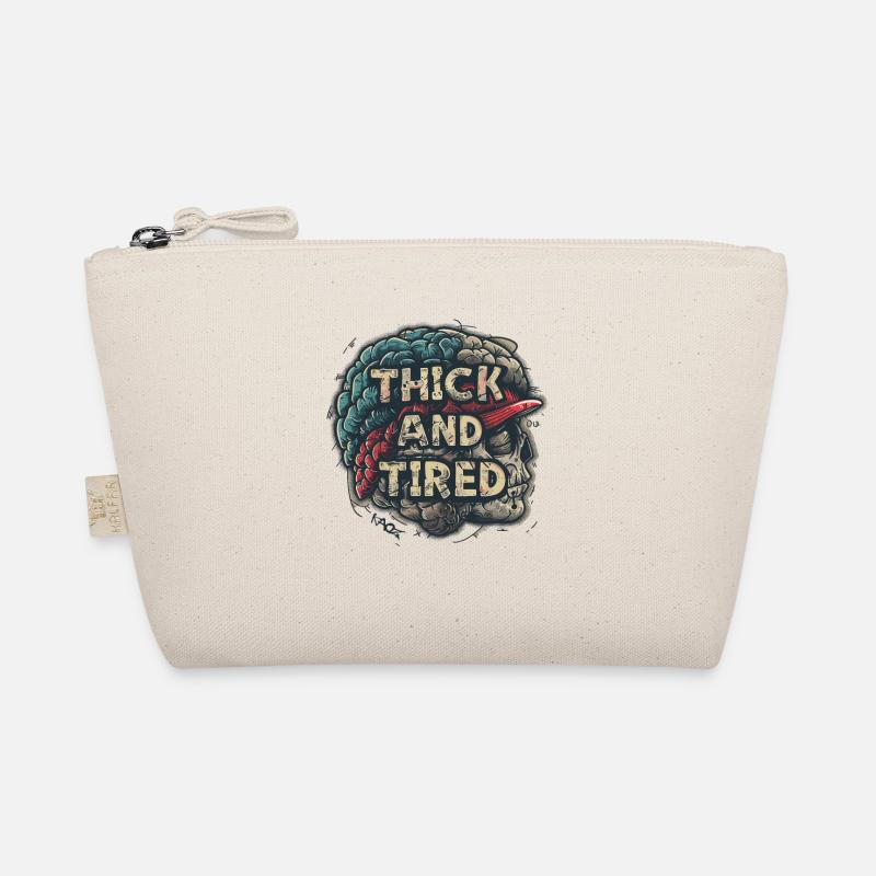 Heavy brain skull, fat and tired Organic Pouch