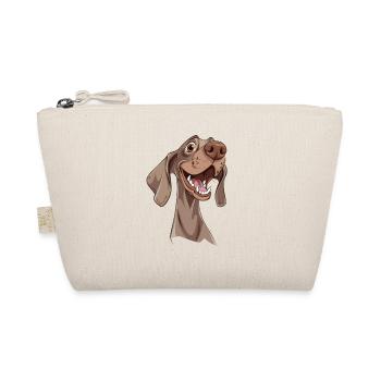 Weimaraner | Cartoon Artwork - Bio-Täschchen - Natur - Vorne