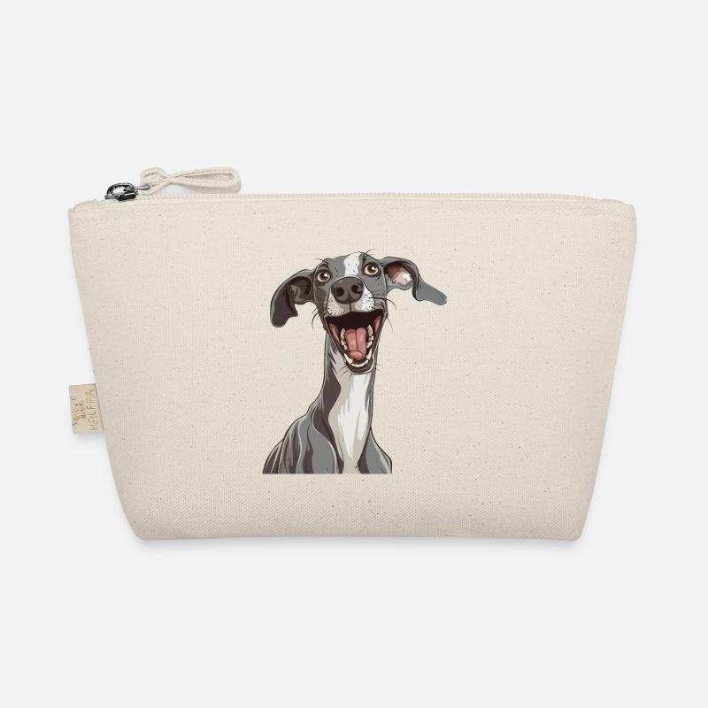 Whippet | Cartoon Artwork Bio-Täschchen