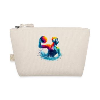 Colorful Water Polo Player Sports - Organic Pouch - nature - Front