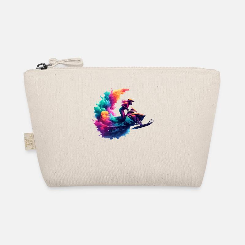 Snowmobile Snow Winter Snowmobiling Snowmobiler Organic Pouch