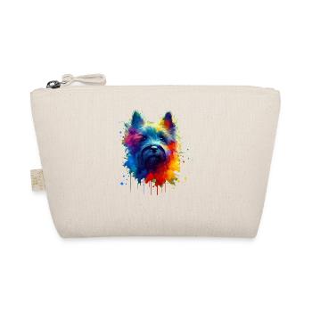 Bunte Splash Art Cairn Terrier Terrier - Bio-Täschchen - Natur - Vorne