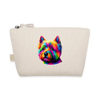 Bunte Pop Art Cairn Terrier Terrier - Bio-Täschchen - Natur - Vorne