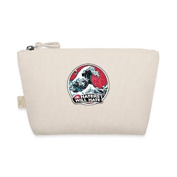 Kanagawa Beach Japan: Haters Will Hate - Organic Pouch - nature - Front