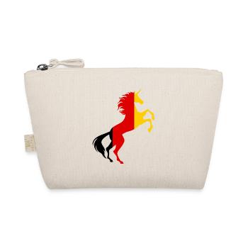 Unicorn Germany Flag Shirt Magical Unicorn Germany - Organic Pouch - nature - Front