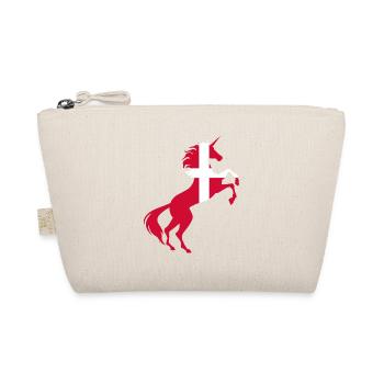 Licorne Danemark Drapeau TShirt Licorne Magique Danoise - Trousse biologique - nature - Devant